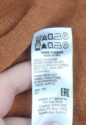 Marks and Spencer Women's Multicoloured Striped Jumper Size 12