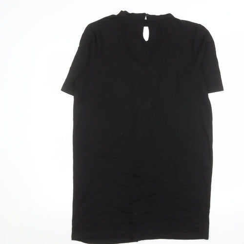 River Island Women's Black Viscose Tunic Blouse Size 12