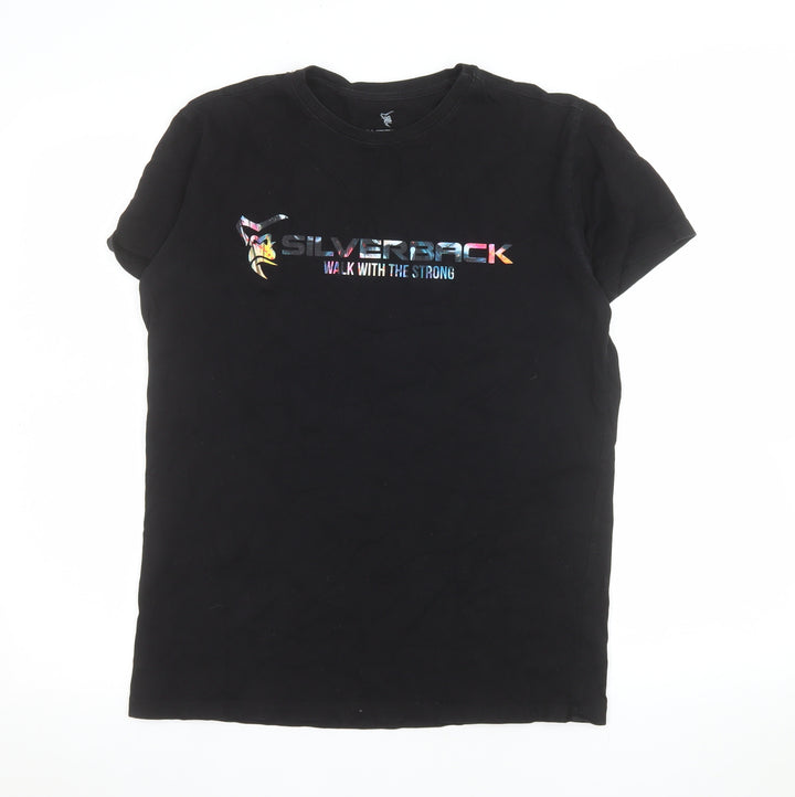 Silverback Men's Black Graphic Gorilla Gym T-Shirt Size M