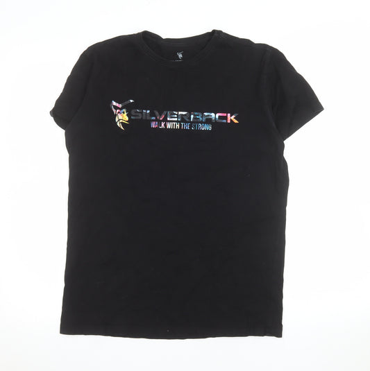 Silverback Men's Black Graphic Gorilla Gym T-Shirt Size M