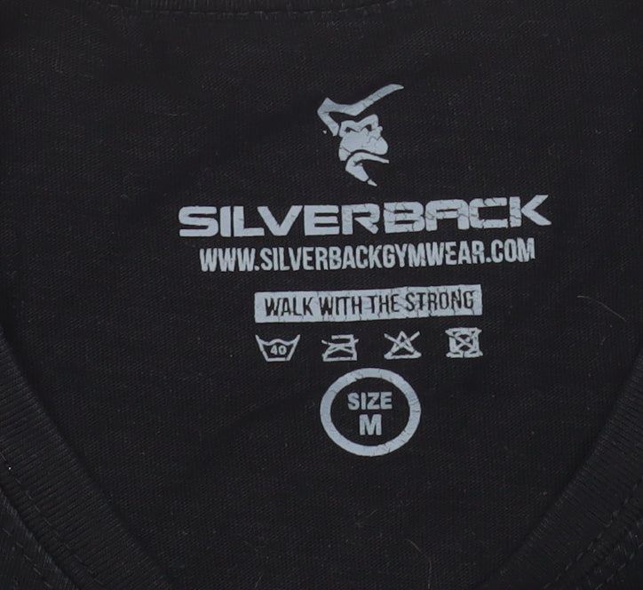 Silverback Men's Black Graphic Gorilla Gym T-Shirt Size M