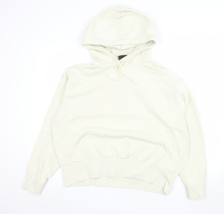 Nike Women's Ivory Pullover Hoodie M Regular Fit Fleece
