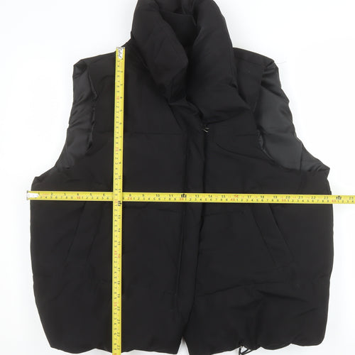 DIANYIGE Womens Black L Puffer Sleeveless Waistcoat