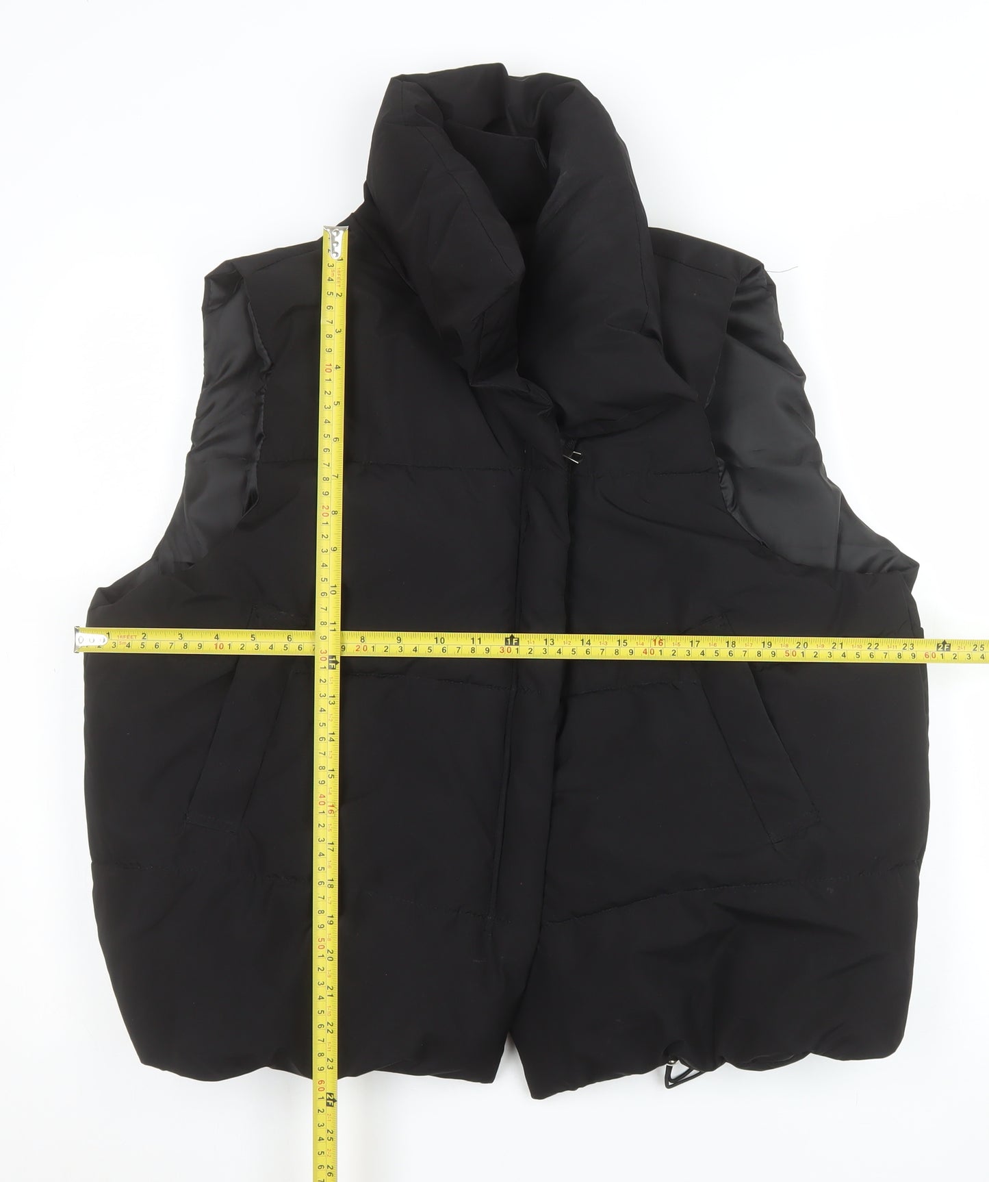 DIANYIGE Womens Black L Puffer Sleeveless Waistcoat