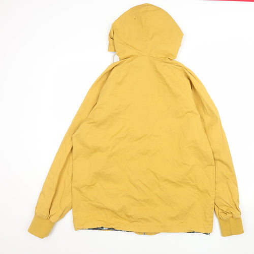 Pop England Womens Yellow Hooded Cotton Windbreaker Jacket M
