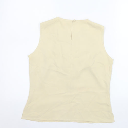 Country Casuals Petite Women's Beige Sleeveless Blouse Size 10