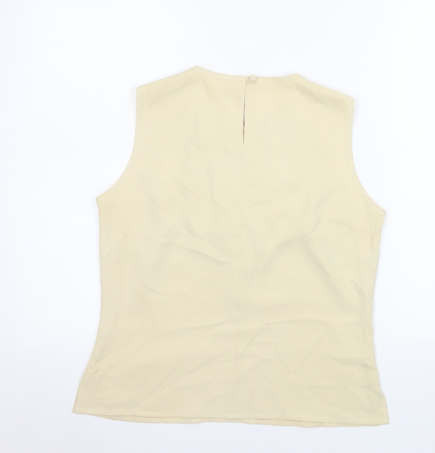 Country Casuals Petite Women's Beige Sleeveless Blouse Size 10