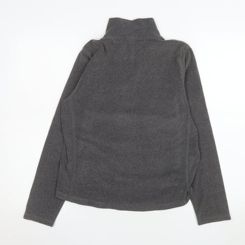 GAP Men's Grey 1/4 Zip Fleece Sweatshirt Medium Classic Fit