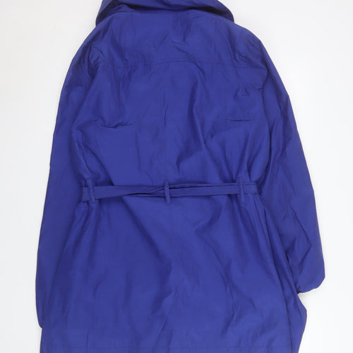 Marks and Spencer Women’s Blue Belted Rain Coat Size 20