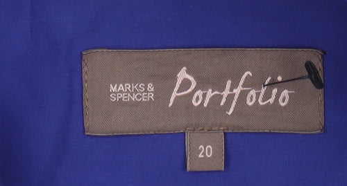 Marks and Spencer Women’s Blue Belted Rain Coat Size 20