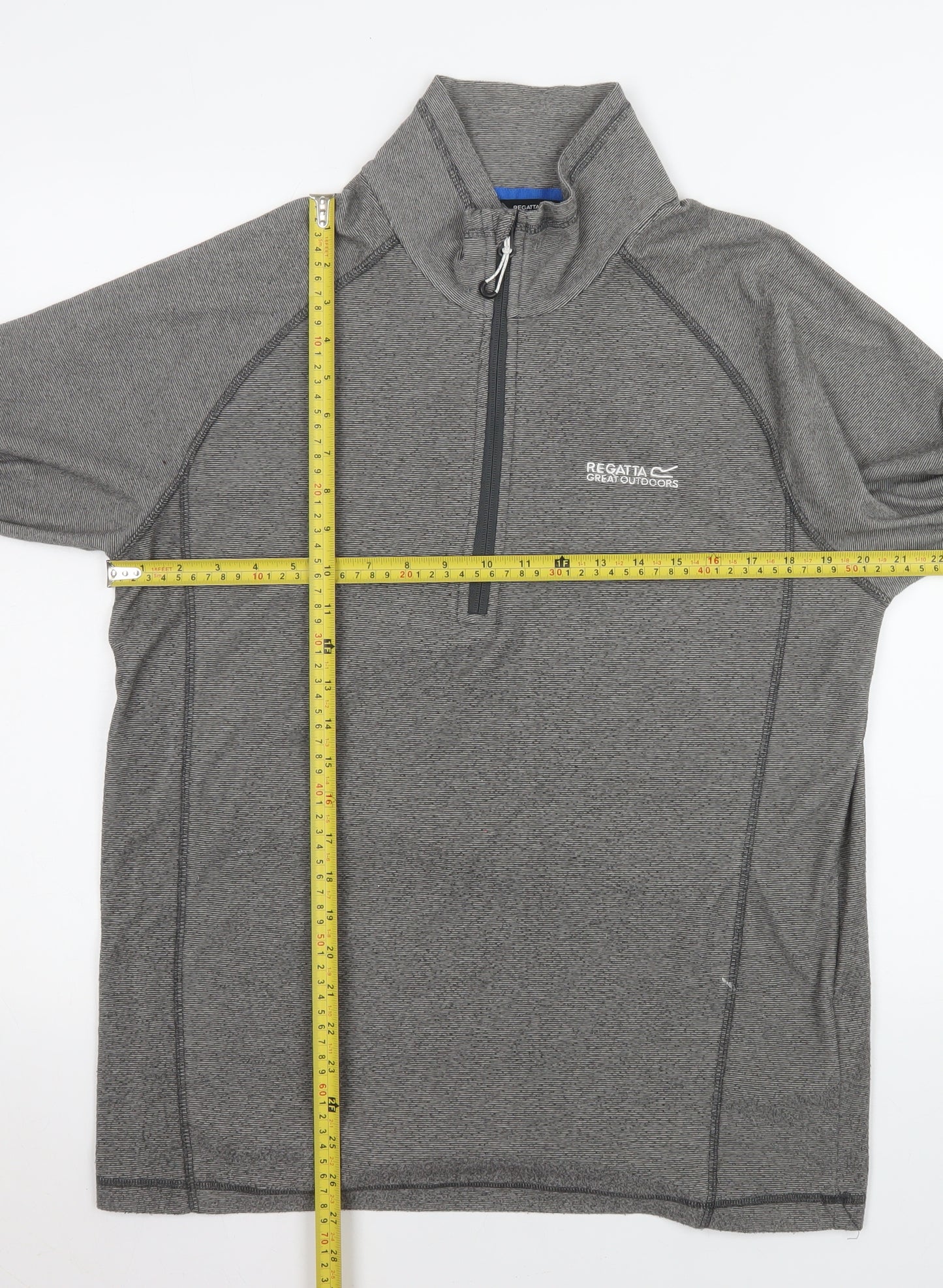 Regatta Mens Grey 1/4 Zip Pullover Sweatshirt Size L Outdoor Top