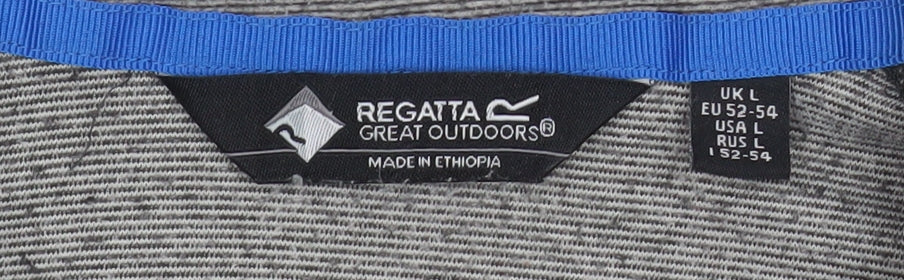 Regatta Mens Grey 1/4 Zip Pullover Sweatshirt Size L Outdoor Top