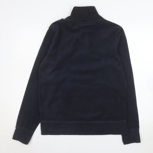 La Redoute Création Men's Blue Henley Fleece Sweatshirt Medium