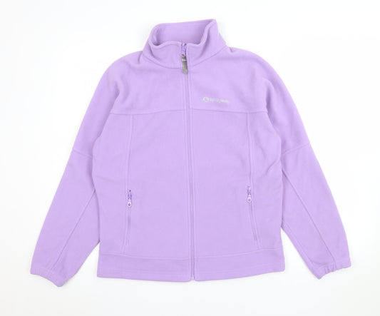 Sprayway Girls Purple Fleece Full Zip Basic Jacket Age 12-13 Years