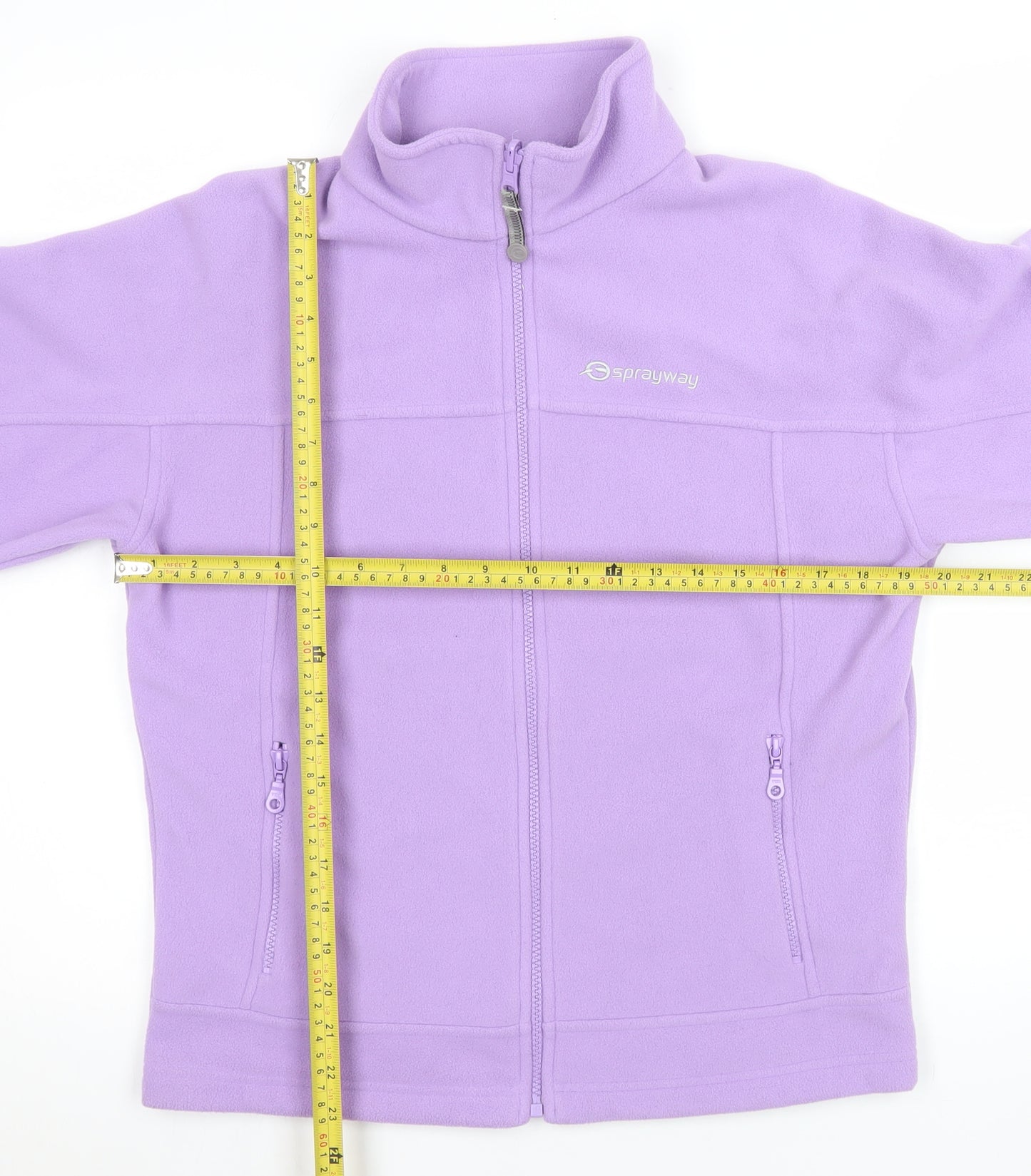 Sprayway Girls Purple Fleece Full Zip Basic Jacket Age 12-13 Years