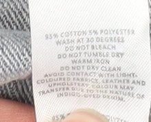 boohooMAN Men's Blue Distressed Denim Jacket Size M