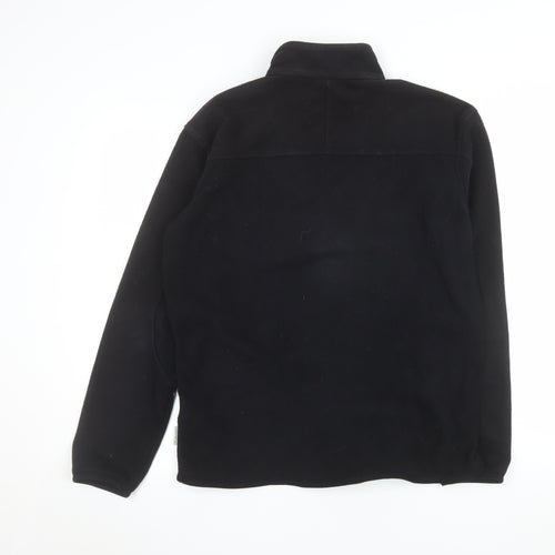 Quechua Men's Black Fleece Full Zip Jacket Size M Outdoor Hiking