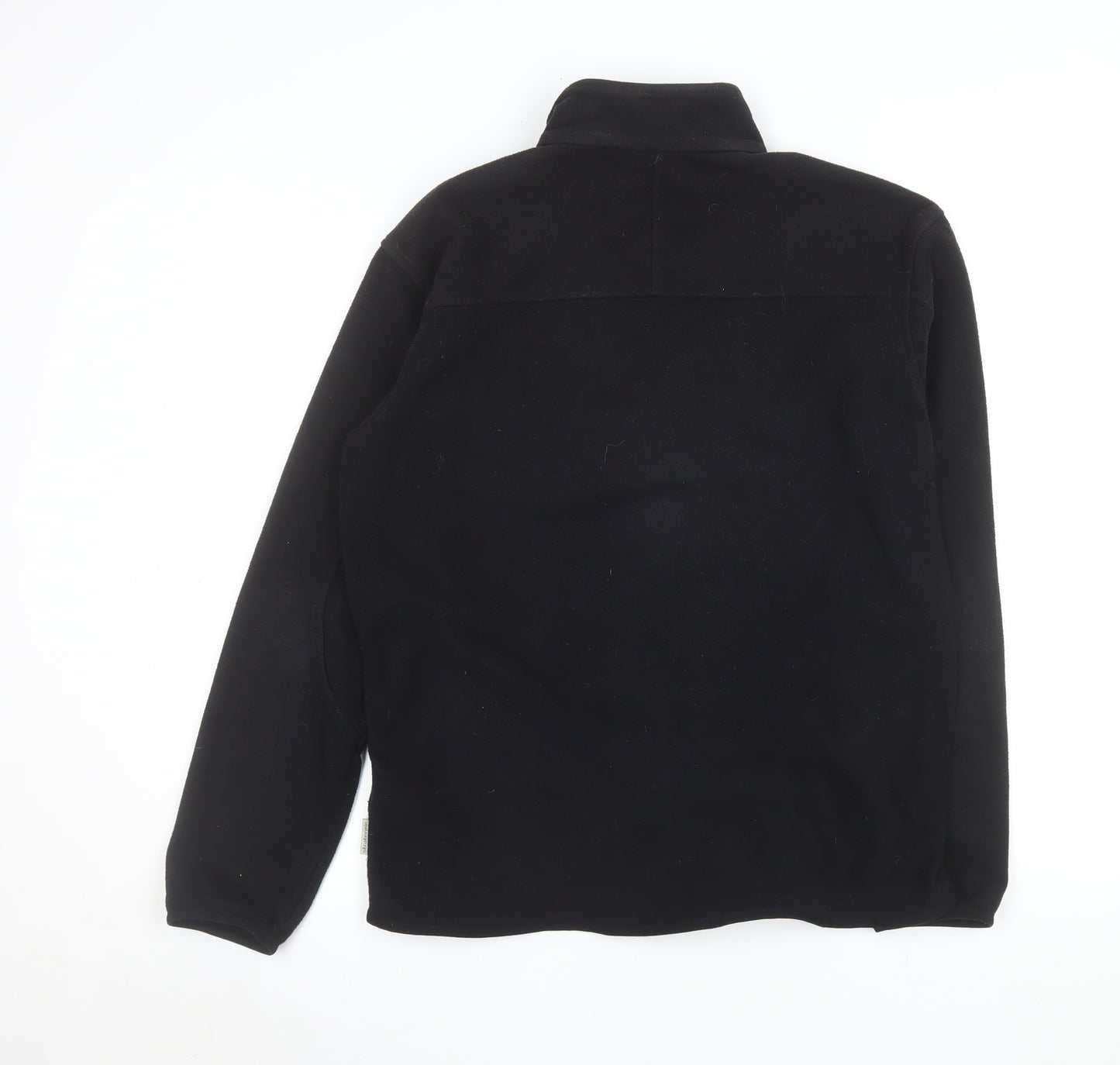 Quechua Men's Black Fleece Full Zip Jacket Size M Outdoor Hiking