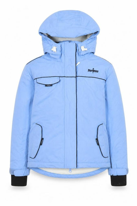 No Fear Girls Blue Waterproof Breathable Ski Jacket 11-12 Years Winter Hooded