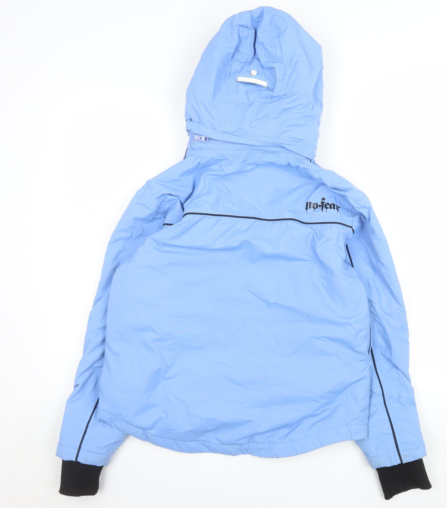 No Fear Girls Blue Waterproof Breathable Ski Jacket 11-12 Years Winter Hooded