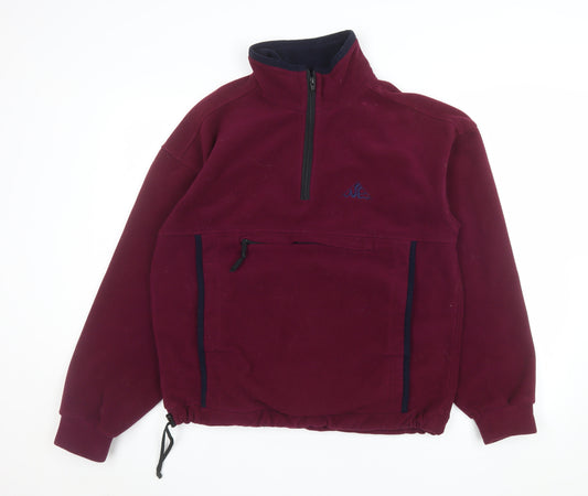 Gore Windstopper Burgundy Fleece Pullover Men's M Outdoor Sweatshirt