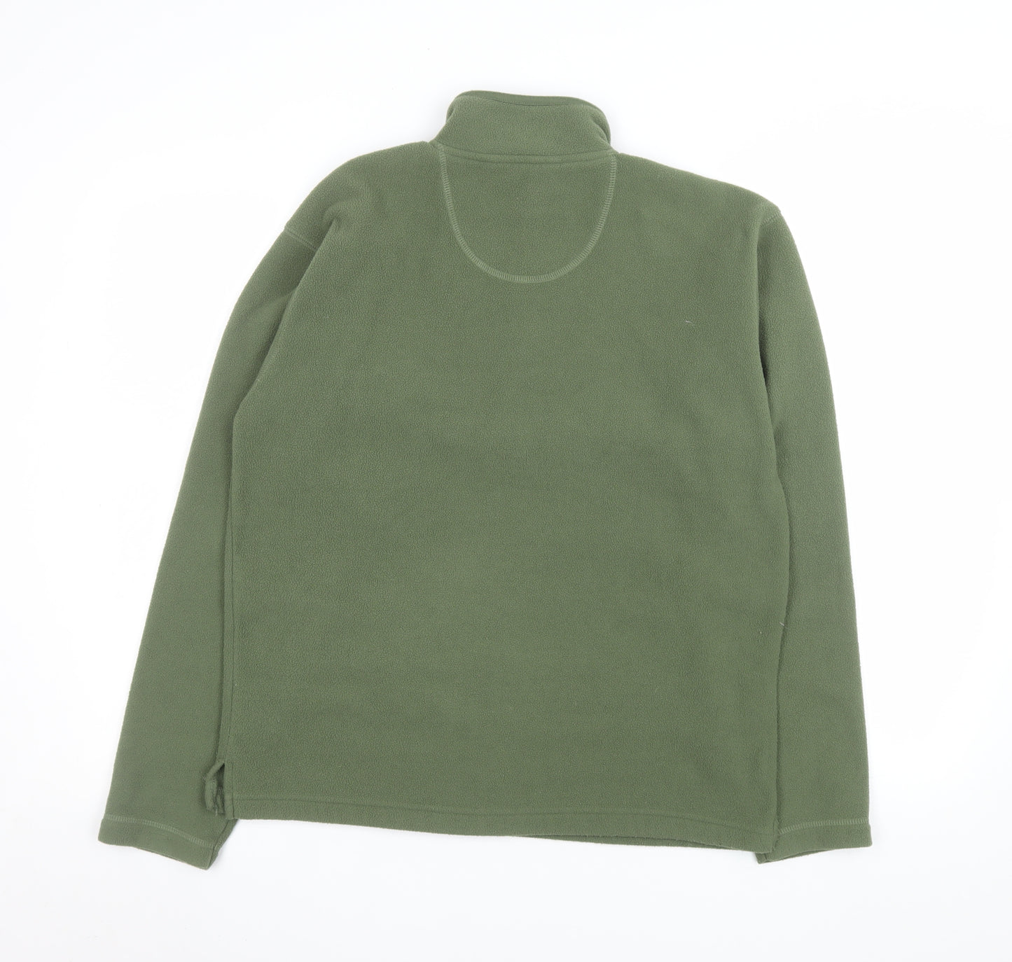 Jerzees Men’s Green Fleece 1/4 Zip Pullover Sweatshirt Size S