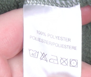 Jerzees Men’s Green Fleece 1/4 Zip Pullover Sweatshirt Size S