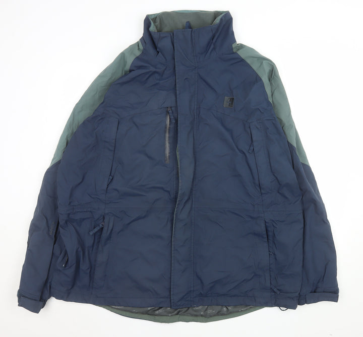 Mountain Warehouse Men's Blue 2XL 3-in-1 Waterproof Hiking Jacket