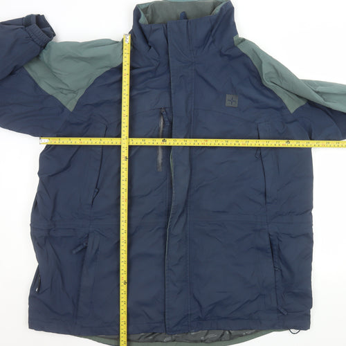 Mountain Warehouse Men's Blue 2XL 3-in-1 Waterproof Hiking Jacket