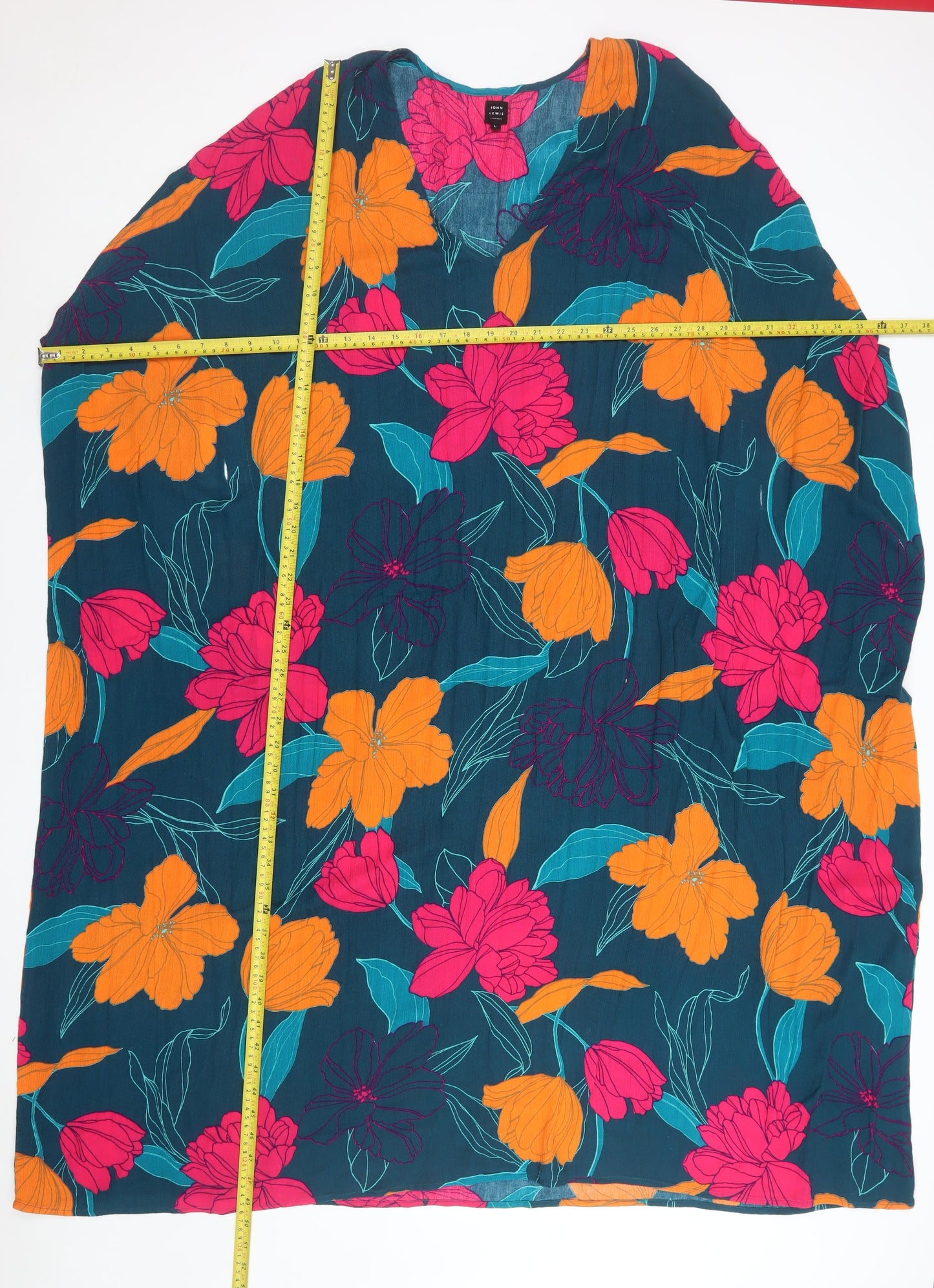 John Lewis Women’s Multicoloured Floral Sleeveless Viscose Shift Dress L