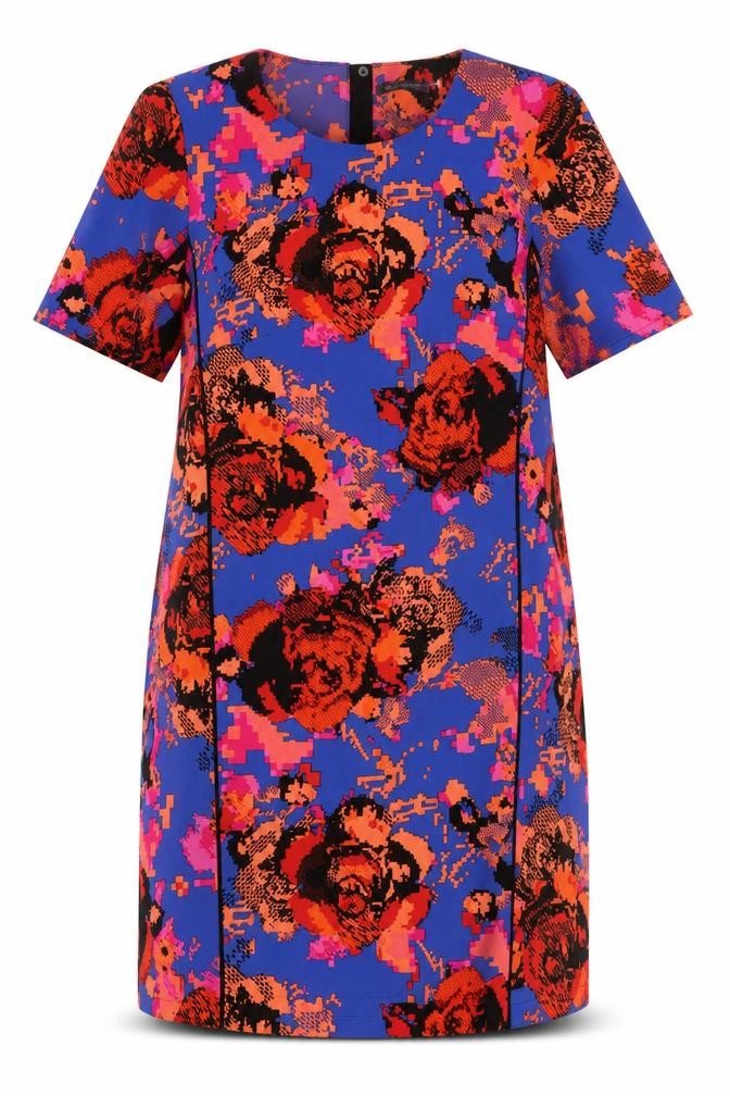 Front view of Marks & Spencer Women's Multicoloured, size 22, Sheath Dress