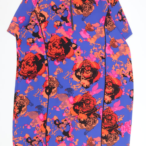 Marks and Spencer Women's Multicoloured Size 22 Sheath Dress