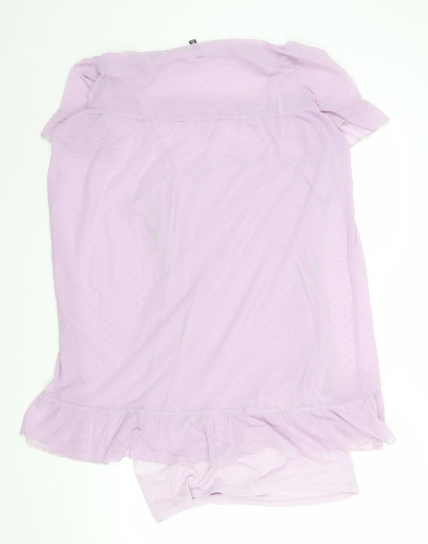 H&M Divided Women’s Purple Short Ruffle Shift Dress M