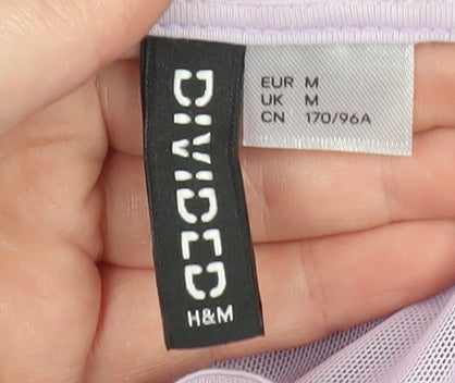 H&M Divided Women’s Purple Short Ruffle Shift Dress M