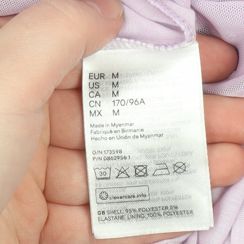 H&M Divided Women’s Purple Short Ruffle Shift Dress M