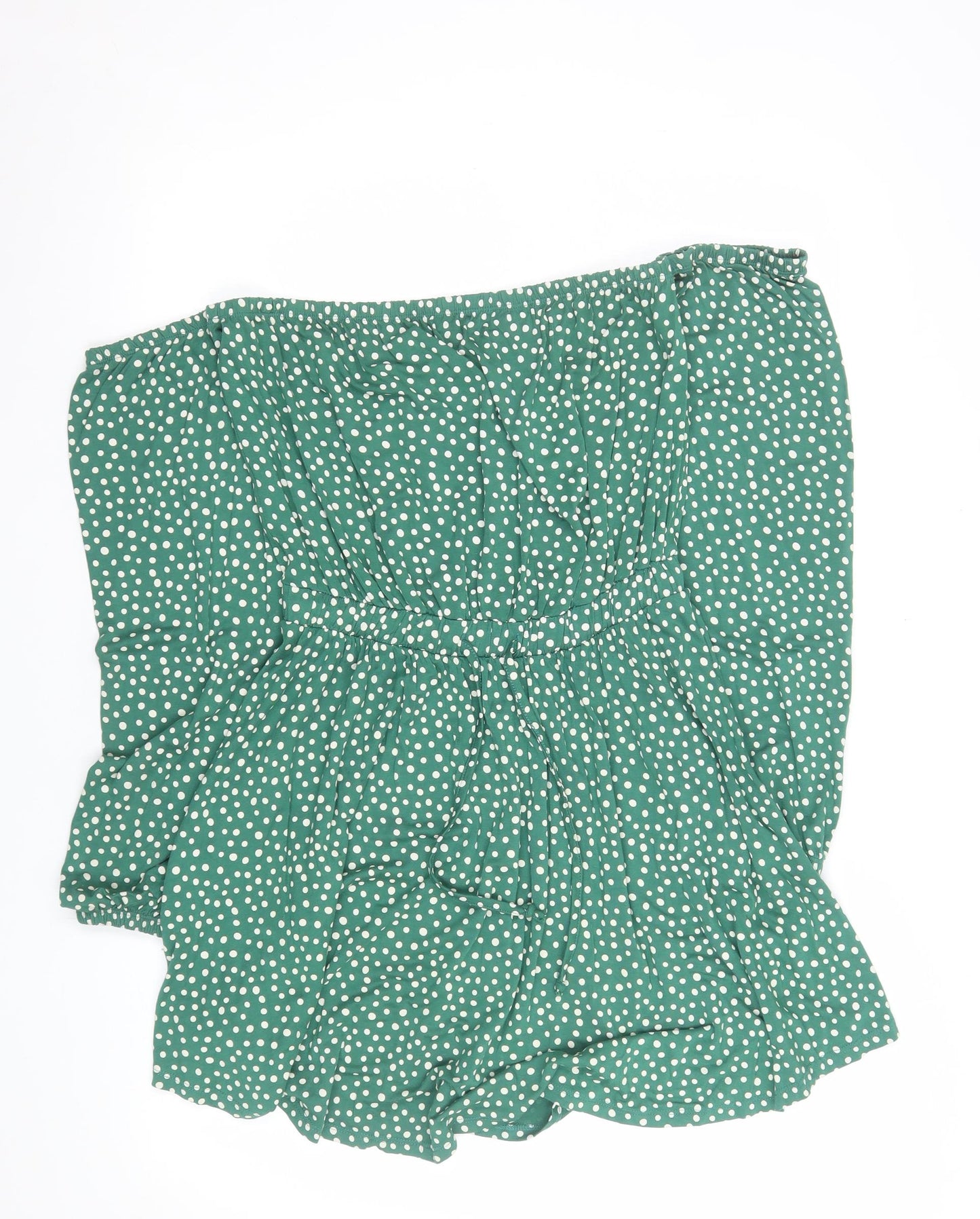 ASOS Women’s Green Polka Dot Off Shoulder Skater Dress Size 10