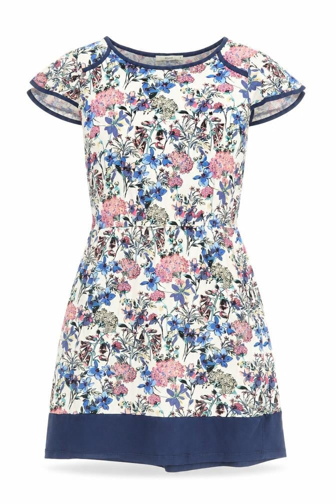 Front view of Oasis Women’s Multicoloured Floral Short Shift Dress, size S