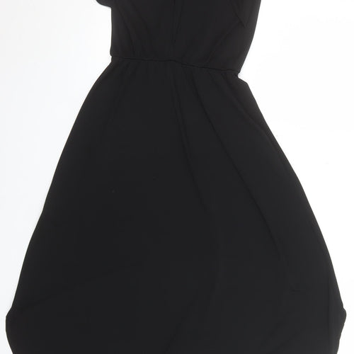 Zara Trafaluc Women's Black Hi-Low Fit & Flare Sleeveless Dress Size S