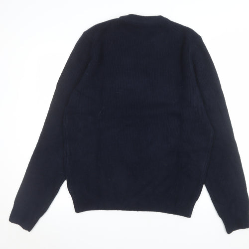 Marks and Spencer Men’s Dark Navy Blue Medium Crew Neck Jumper