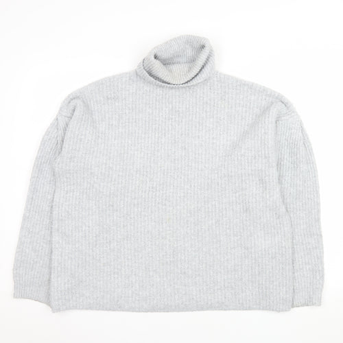 Friends Like These Women's Grey Roll Neck Knit Jumper M