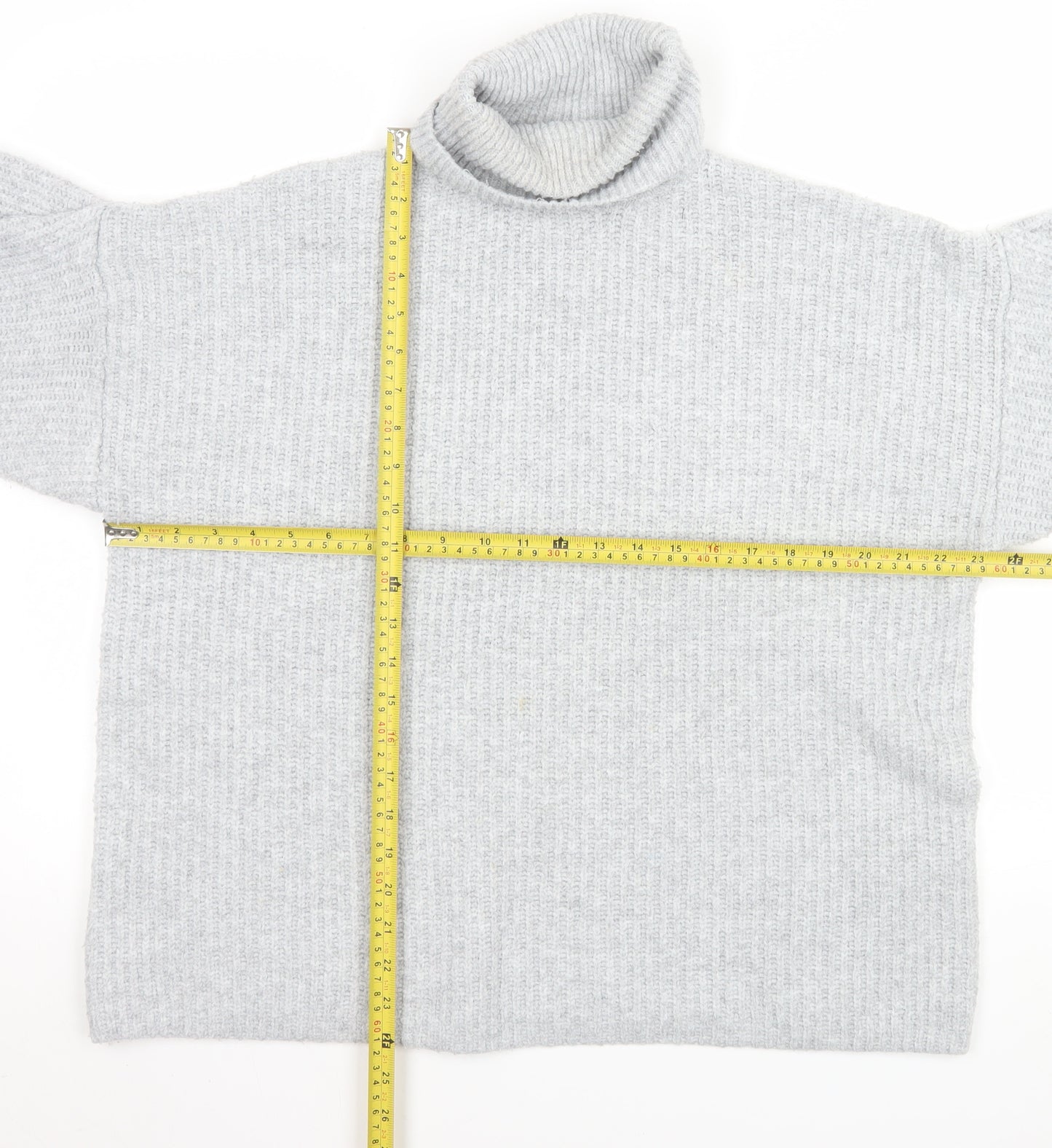 Friends Like These Women's Grey Roll Neck Knit Jumper M