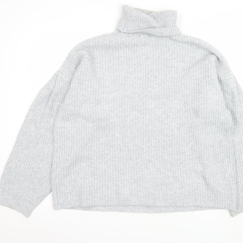 Friends Like These Women's Grey Roll Neck Knit Jumper M