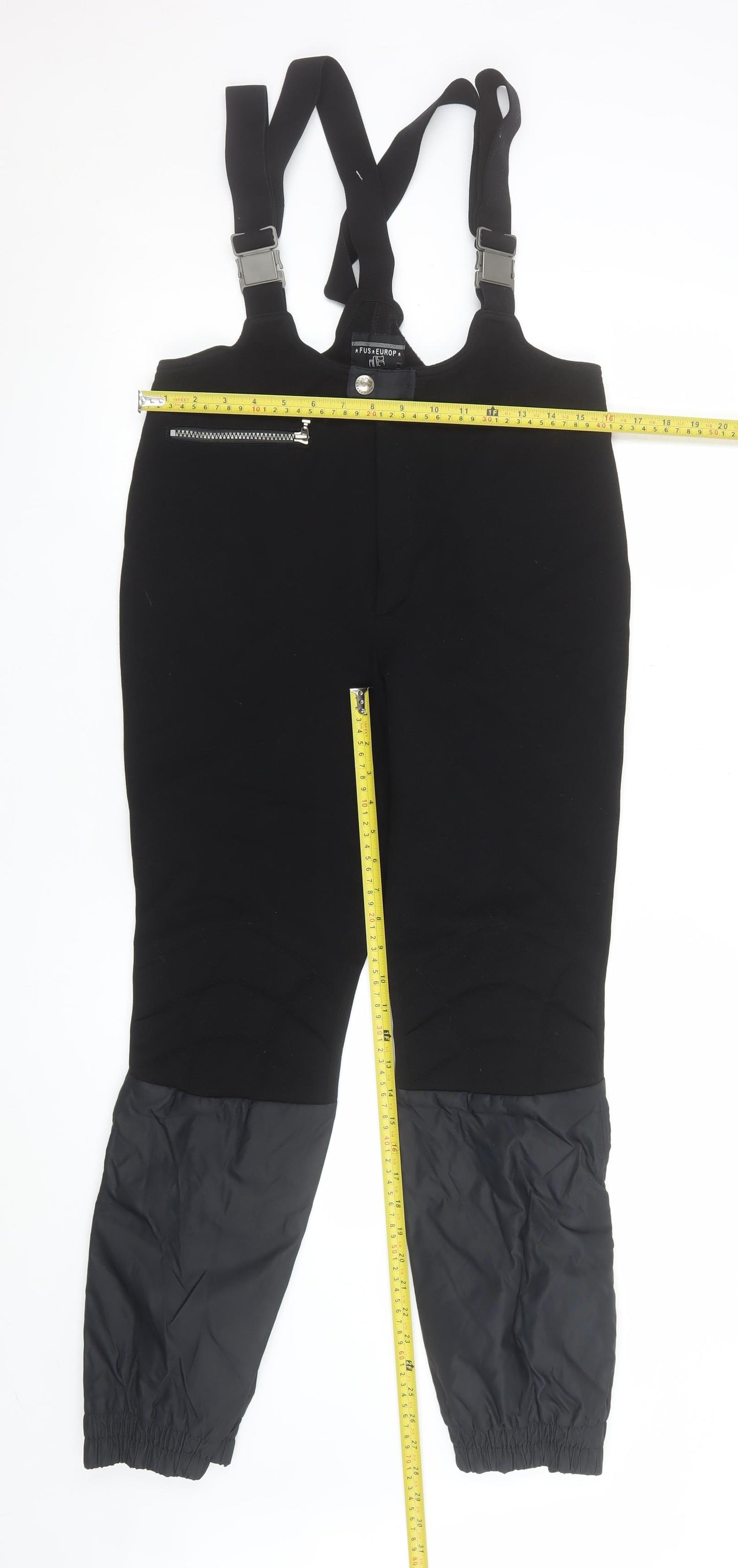 FUS EUROP Men's Black L Snow Pants Ski Waterproof Trousers 42L