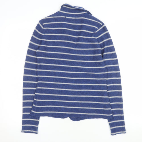 Tahari Women's Blue Striped Single-Breasted Blazer Size S