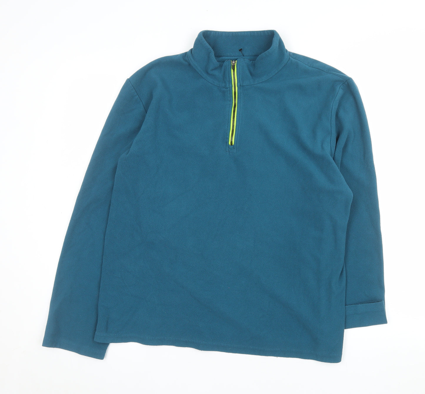 Crane Men's Blue Fleece 1/2 Zip Pullover Sweatshirt Large