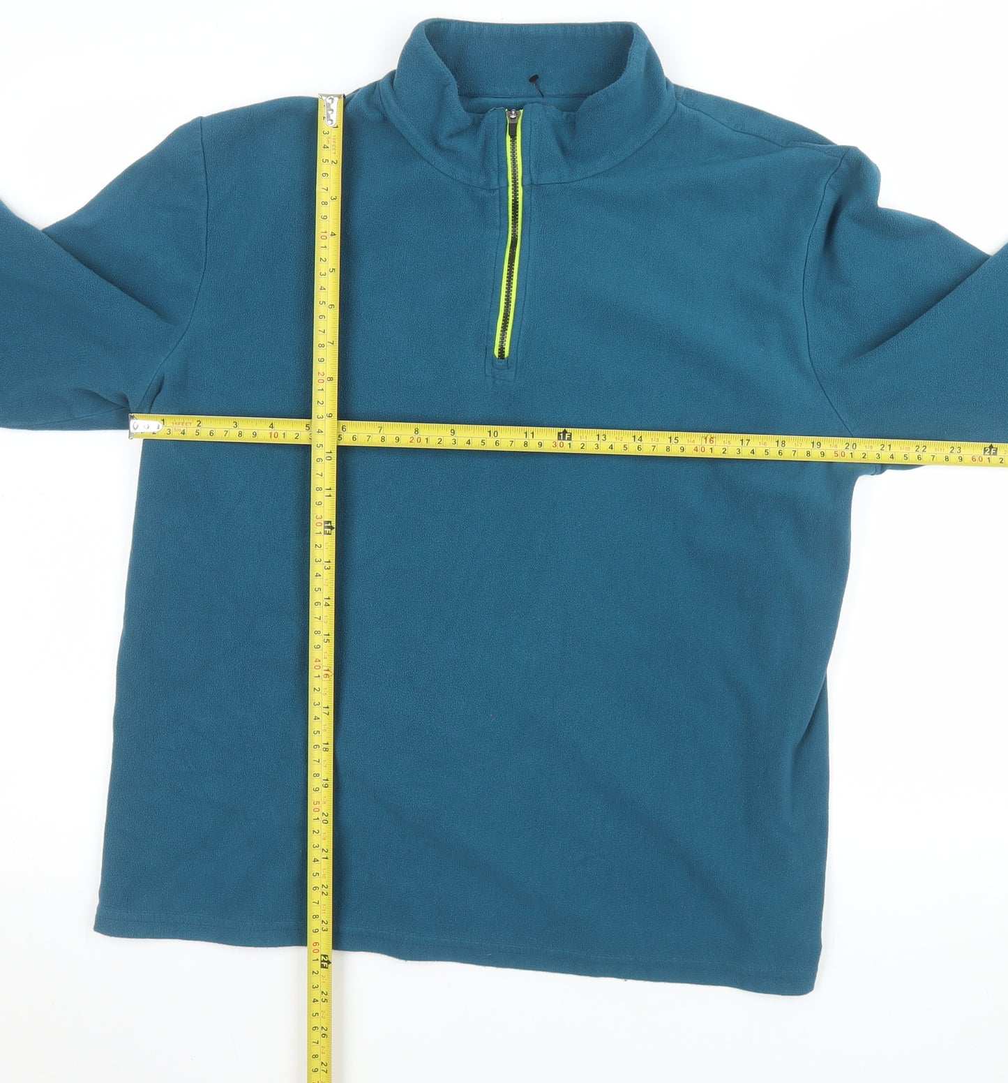 Crane Men's Blue Fleece 1/2 Zip Pullover Sweatshirt Large