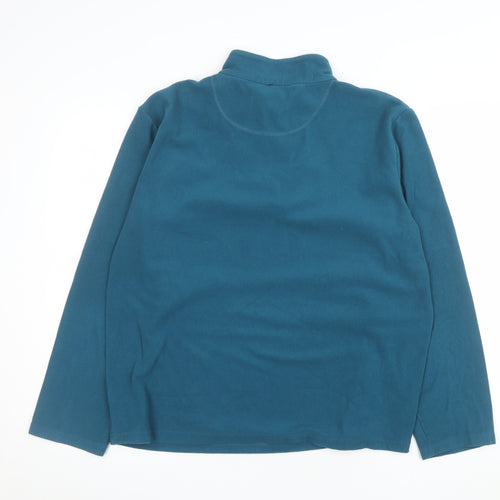 Crane Men's Blue Fleece 1/2 Zip Pullover Sweatshirt Large