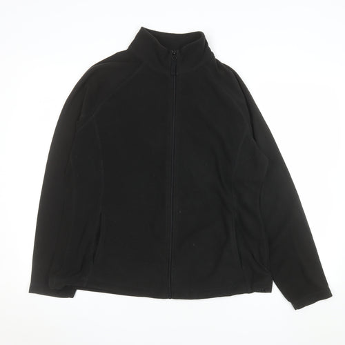 Mountain Warehouse Women’s Black Fleece Full Zip Jacket UK 14