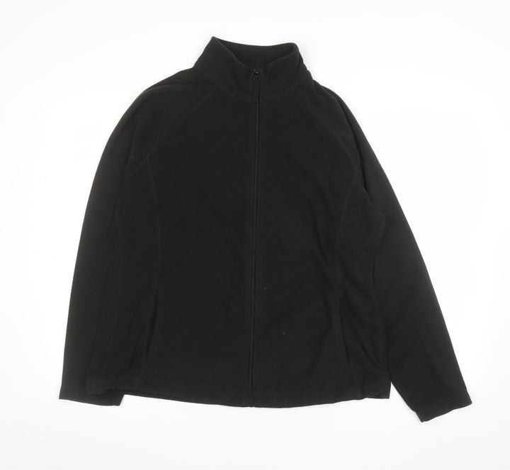 Mountain Warehouse Women’s Black Fleece Full Zip Jacket UK 14