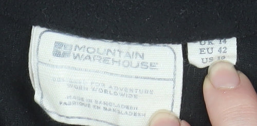 Mountain Warehouse Women’s Black Fleece Full Zip Jacket UK 14